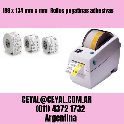 198 x 134 mm x mm  Rollos pegatinas adhesivas