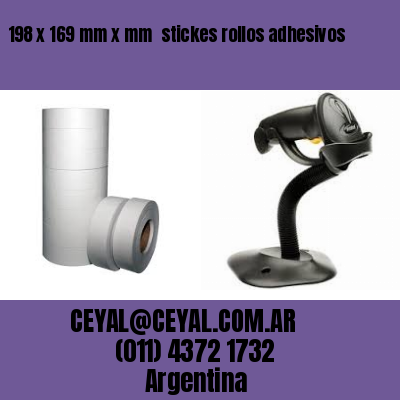 198 x 169 mm x mm  stickes rollos adhesivos