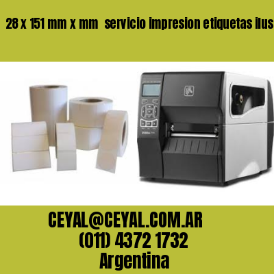 28 x 151 mm x mm  servicio impresion etiquetas ilustracion