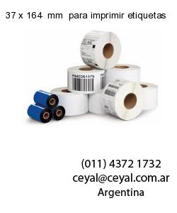 37 x 164  mm  para imprimir etiquetas