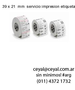 39 x 21  mm  servicio impresion etiquetas codigos