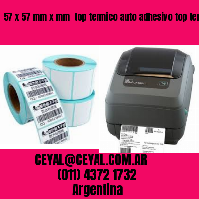 57 x 57 mm x mm  top termico auto adhesivo top termico adesivo