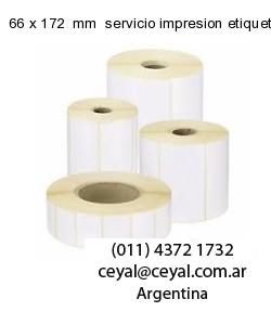 66 x 172  mm  servicio impresion etiquetas termicas