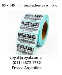 88 x 145  mm  auto adhesiva en rollo