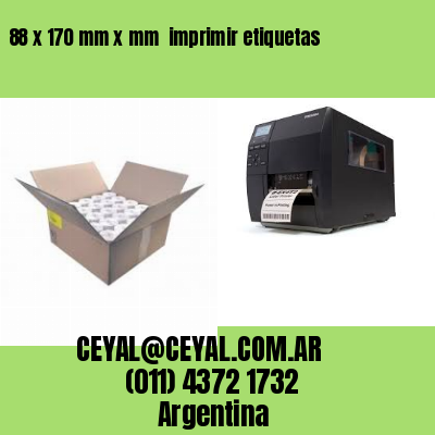88 x 170 mm x mm  imprimir etiquetas
