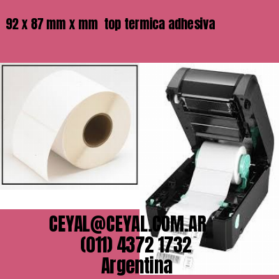 92 x 87 mm x mm  top termica adhesiva