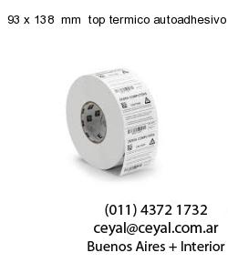 93 x 138  mm  top termico autoadhesivo