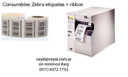 Consumibles Zebra etiquetas   ribbon