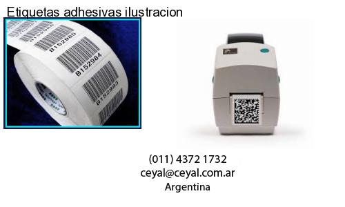 Etiquetas adhesivas ilustracion