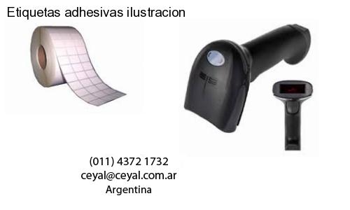 Etiquetas adhesivas ilustracion