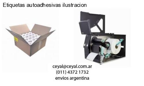 Etiquetas autoadhesivas ilustracion