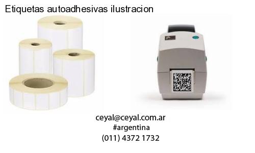 Etiquetas autoadhesivas ilustracion