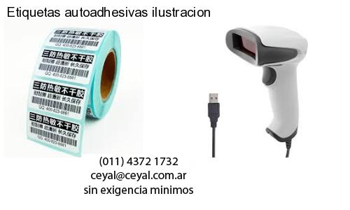 Etiquetas autoadhesivas ilustracion