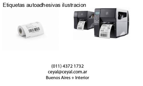Etiquetas autoadhesivas ilustracion