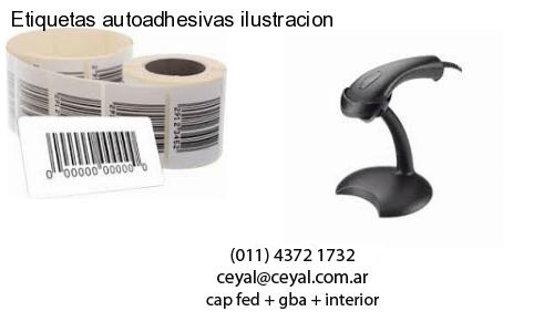 Etiquetas autoadhesivas ilustracion