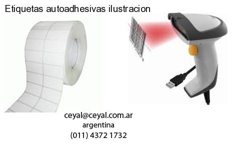 Etiquetas autoadhesivas ilustracion