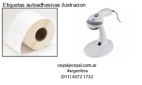 Etiquetas autoadhesivas ilustracion