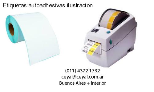 Etiquetas autoadhesivas ilustracion