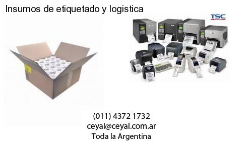 Insumos de etiquetado y logistica