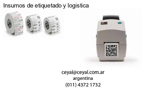 Insumos de etiquetado y logistica