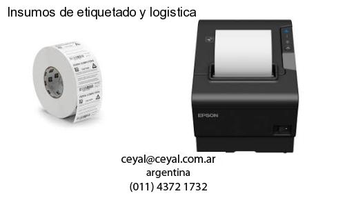 Insumos de etiquetado y logistica