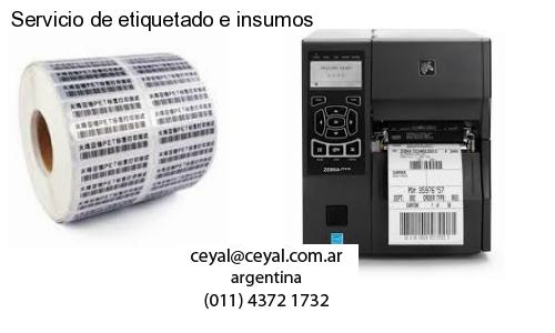 Servicio de etiquetado e insumos