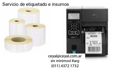 Servicio de etiquetado e insumos