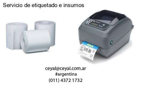 Servicio de etiquetado e insumos