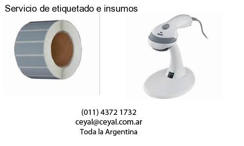 Servicio de etiquetado e insumos