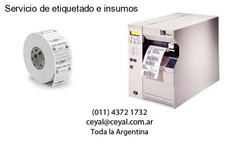 Servicio de etiquetado e insumos