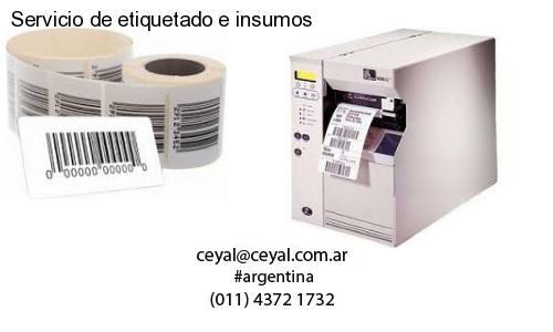 Servicio de etiquetado e insumos