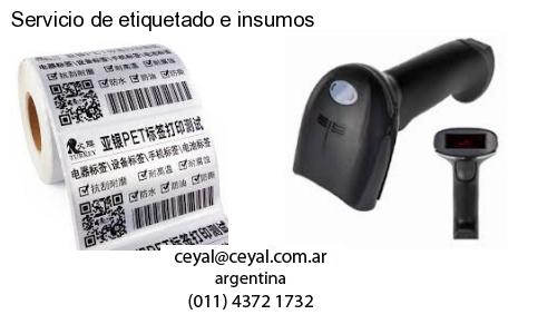 Servicio de etiquetado e insumos