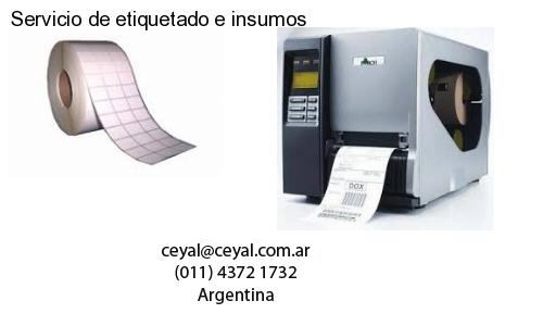 Servicio de etiquetado e insumos