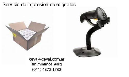 Servicio de impresion de etiquetas