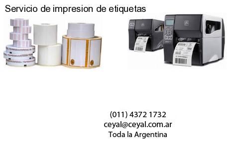 Servicio de impresion de etiquetas