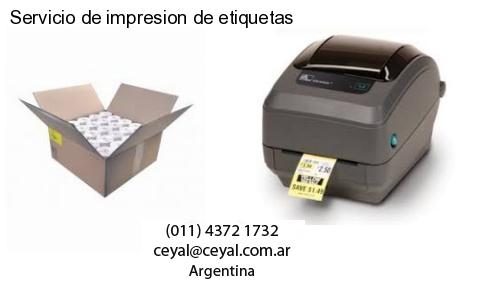 Servicio de impresion de etiquetas