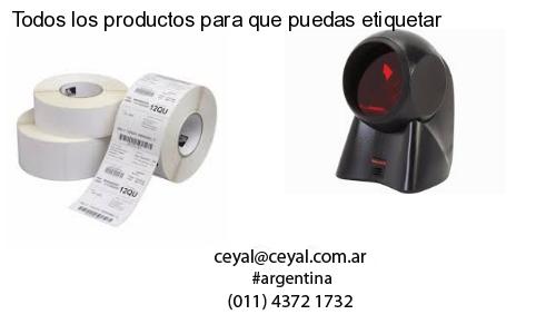 Todos los productos para que puedas etiquetar