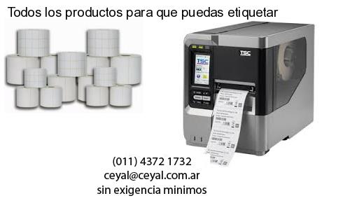 Todos los productos para que puedas etiquetar