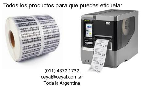 Todos los productos para que puedas etiquetar