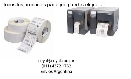 Todos los productos para que puedas etiquetar