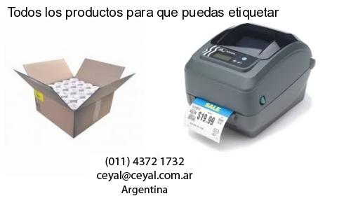 Todos los productos para que puedas etiquetar