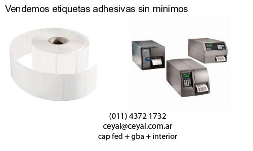 Vendemos etiquetas adhesivas sin minimos