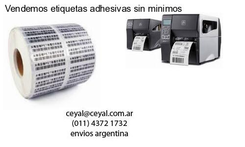 Vendemos etiquetas adhesivas sin minimos