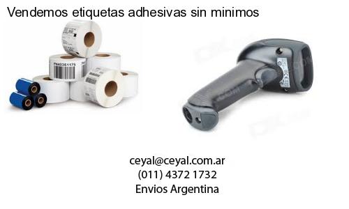 Vendemos etiquetas adhesivas sin minimos
