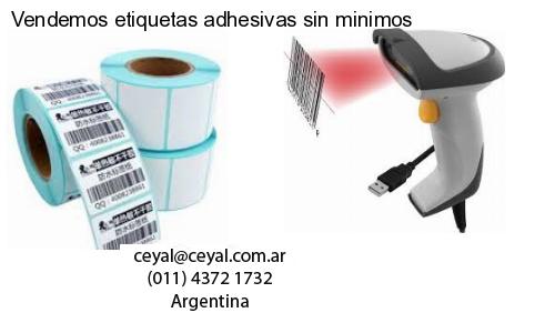 Vendemos etiquetas adhesivas sin minimos
