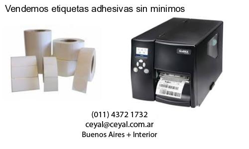 Vendemos etiquetas adhesivas sin minimos