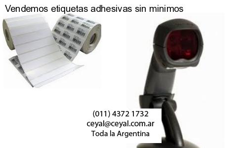 Vendemos etiquetas adhesivas sin minimos