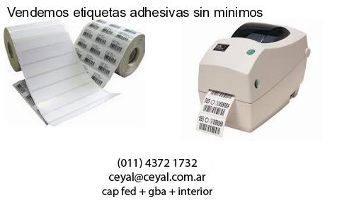 Vendemos etiquetas adhesivas sin minimos