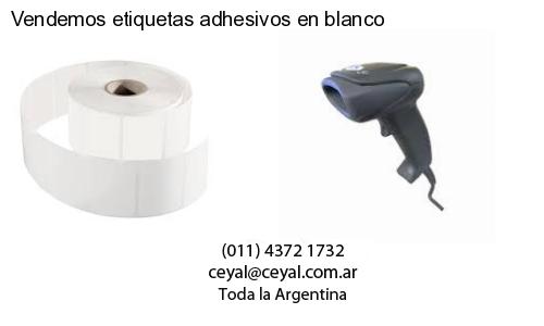 Vendemos etiquetas adhesivos en blanco