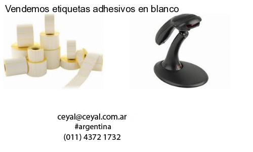 Vendemos etiquetas adhesivos en blanco